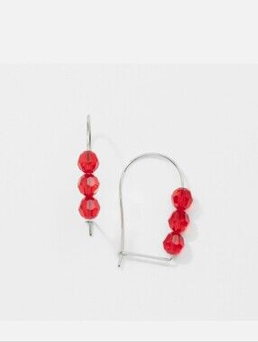 Touchstone Crystal Red Wire Earrings